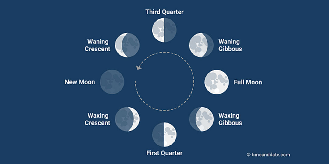 Simulated Reality of the Moon Cycle